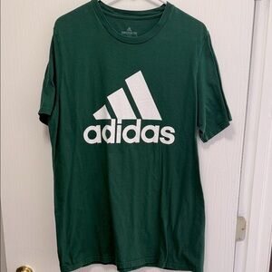 Adidas Men's Green T-Shirt Size Large